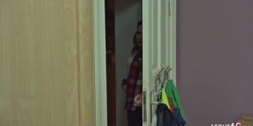 German Step-Sister Marie Catches Bro Masturbating & Gives Handjob Blowjob Cumshot