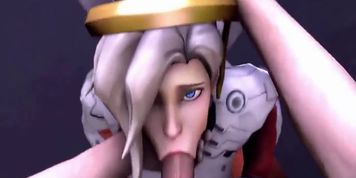NSFW Overwatch, Mercy 3D Hentai Animation Good Quality, Long