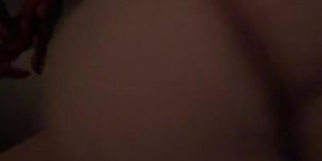 Amateur trying to shake her ass on a dildo (GamerGirl)