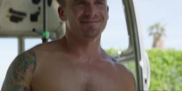 INtense anal sex outdoors with hunks Isaac X and Ty Roderick
