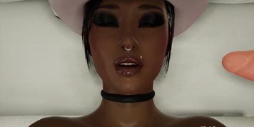 Beautiful Cowgirl Futa Loves Herself, Dildo, And You (Brittany Home Alone)
