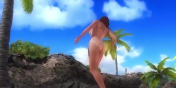Horny 3d big boobs game beach of sex