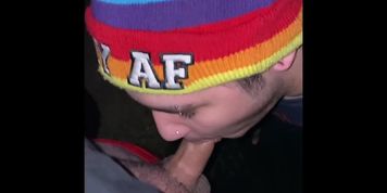 Late night blowjob