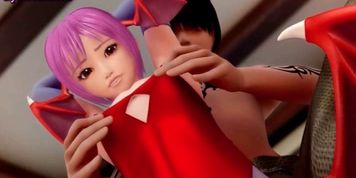 Teenie animated with small boobs