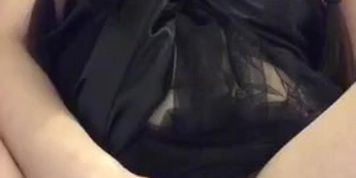 Darlingboo watches porn and uses her dildo