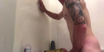 Fucking my flesh light in the bathtub