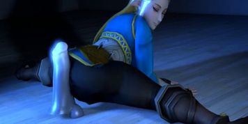 Zelda farting  during  anal