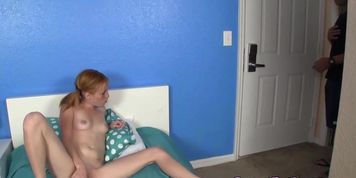 Skinny Ginger Teen Alyssa Hart Uses Dildo (Alyssa Heart)
