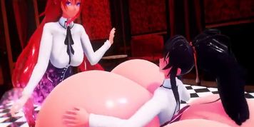 Akeno Himejima Breast and Butt Expansion + Pole Dance Bonus by: Imbapovi