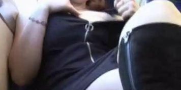 Horny wife flashing in train