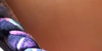 Gorgeous downblouse sex tape of gorgeous chicks in street