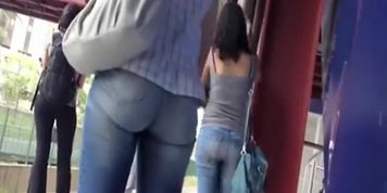 Magnetically appealing ass gets filmed