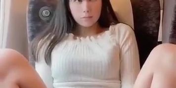 Asian girl in public