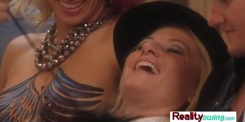 The Swing House is full of horny couples who love to have sex anytime