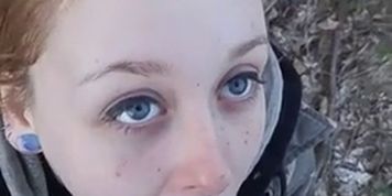 super cute teen outdoor facial