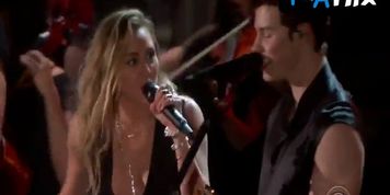 Miley Cyrus Sexy Scene  in The Grammy Awards