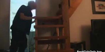 Horny Blonde Sexual Seduces Workman Homemade Spycam