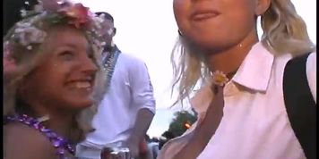 Costumed Exhibitionists Bare Boobs Ass & Pussy At Fantasy Fest