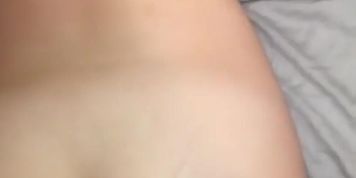 Cumming on teen wife&rsquo;s ass 
