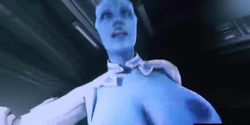 Mass Effect Liara and Edi Futanari