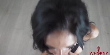 4K BLOWJOB POV VIDEO COMPILATION with big boobs bimbo Evilyn Jezebel giving me deepthroat in slutty outfits - WHORNY FILMS