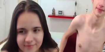 The pretty young girl and skinny nerd 3