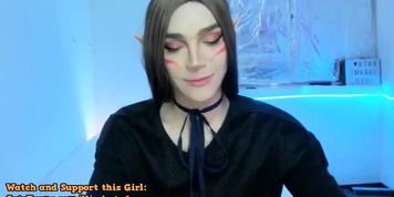 Trans Tgril Solo Tugging