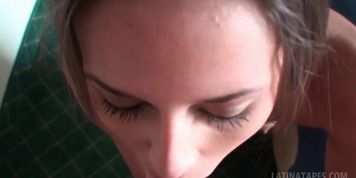 Superb naked latina gets perfect twat filled with penis - video 1