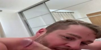 Austin Taking Husbands Dick Balls Deep Throat With Cum Ending