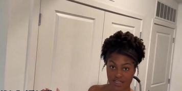 Juicy ebony uses bbc to find her g spot - amateur pornmkaxih