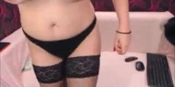 Busty redhead in cam show