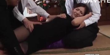 Grieving Japanese Widow Gangbang (Nozomi Aso)
