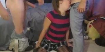 Amber Blank Athletic Threesome