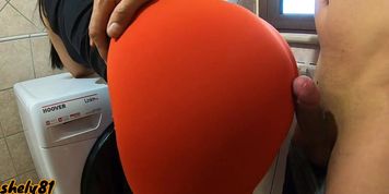Step Mother In Leggings Teases And Lets Her Stepson Touch, Rub And Cumshot On Ass (Over Pants) (Nestee Shy)