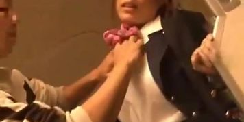 Air hostess  by passenger