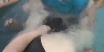 Curvy Nurse and Bbw Nicole Squashing Pool 2