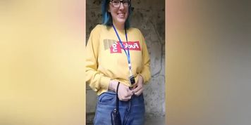 Playing with my pussy and boobs in Chernobyl where there is a lot of radiation