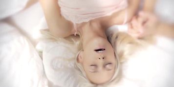 LG Videos. Semi softcore. Blonde with two guys. MMF