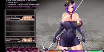 Karryns Prison Part 2 Spanking and bathroom cumshots, Sexy Warden Hentai Game porn