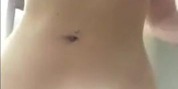 Kelli Anne Faville films herself masturbating in bathroom, stripping and riding dildo