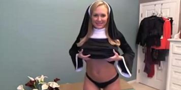 Brandi Love Nun Outfit Webcam Show