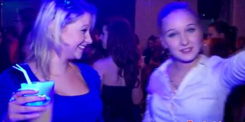 PARTYHARDCORE - Euroteen sexparty closeup in real nightclub