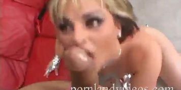 PORNLANDVIDEOS nymphomaniac blonde milf Isabel Ice loves rough dp with 2 cocks