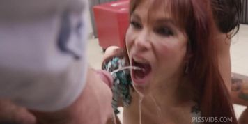 Xmas School Party Wet Syren De Mer 7on1 DAP DP Big Gapes Wrecked Ass Butt Rose Pee Drink Creampie Dgs (Syren Demer)