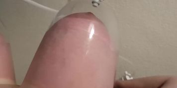 Pumping Up My Huge Tits Again, Until Theyre Engorged, Purple And Sore! - 