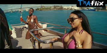 Andrea Bennetti Breasts,  Thong Scene  in The Beach Bum