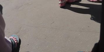 Breathtaking crochet costume upskirt (Good view)