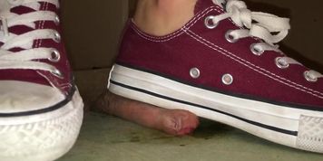 Red Converse Trample Uncut Dick