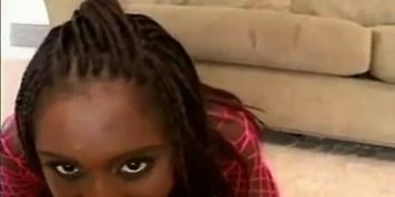 Ebony girl POV scene and cumeatig final