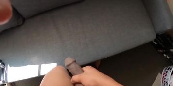 Playing with my black cock until it gets rough (GoPro)